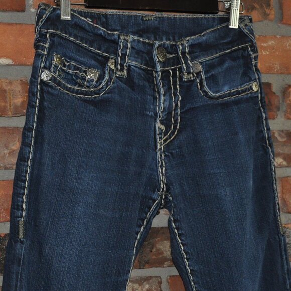 True Religion Super-T Large Stitch Geno Relaxed Slim Blue 29 - Picture 6 of 14